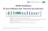 4HOnline Enrollment Instructions