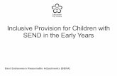 Inclusive provision for children with SEND in the early years