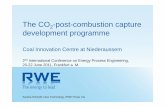 The CO2-post-combustion capture development programme
