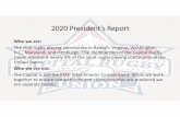 2020 President’s Report