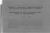 THOMAS A. WILLIAMS, ADMINISTRATOR OF THE ESTATE OF ...
