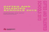 GIFTED AND TALENTED SCHOOLS 2013 - DMU