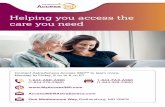 Helping you access the care you need