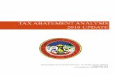 TAX ABATEMENT ANALYSIS 2018 UPDATE - Allen County