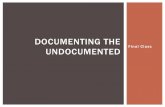 Documenting the undocumented - Vanderbilt University