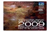 Opening Ceremony - International Year of Astronomy 2009