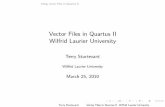 Vector Files in Quartus II - Wilfrid Laurier University