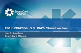 PIV in EPACS Vn. 3.0 PACS Threat vectors