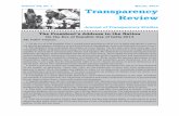 Volume VII, No. 1 March, 2014 Transparency Review