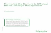 Removing the Barriers to Efficient Water Leakage Management