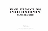 Five Essays on Philosophy - Foreign Languages Press