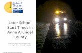 Later School Start Times in Anne Arundel County