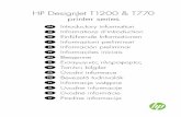 HP DesignJet T1200 & T770 printer series