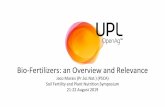 Bio-Fertilizers: an Overview and Relevance