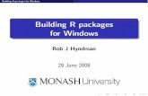 Building R packages for Windows - Rob J Hyndman