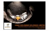 CNMC GOLDMINE HOLDINGS LIMITED