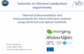 Thermal instrumentation and measurements for micro and ...