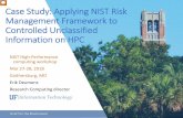 Case Study: Applying NIST Risk Management Framework to ...