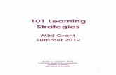 101 Learning Strategies mini grant - New Hampshire