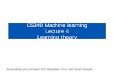 CS340 Machine learning Lecture 4 Learning theory