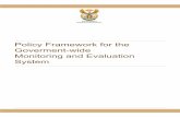 Policy framework for the Government-wide Monitoring and ...