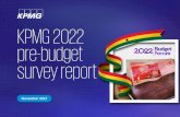 KPMG 2022 pre-budget survey report