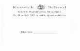 GCSE Business Exam Pack - Mrs Duguid's Business Studies Site
