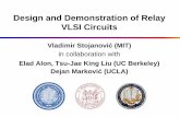 Design and Demonstration of Relay VLSI Circuits
