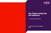 Key Themes arising from the Conference
