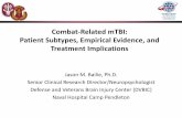 Combat-Related mTBI: Patient Subtypes, Empirical Evidence ...