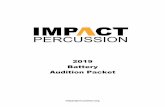 2019 IMPACT Percussion Battery Packet