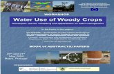 WORKSHOP Water Use of Woody Crops