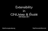 Extensibility in GNUstep & Étoilé