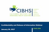 Confidentiality and Release of Information Webinar January ...