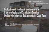 Evaluation of Feedback Mechanisms to Improve Water and ...