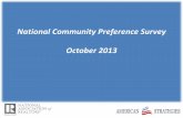 National Community Preference Survey October 2013