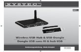 Wireless USB-Hub & USB-Dongle Dongle USB sans fil & hub USB