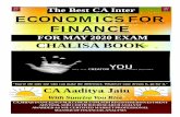 The Best CA Inter ECONOMICS FOR FINANCE