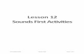 Lesson 12 Sounds First Activities - TN EDU