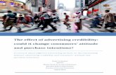 The effect of advertising credibility: could it change ...