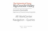 AR - AR WorkCenter Navigation & Queries