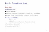 Part 1: Propositional Logic - Uni Koblenz-Landau