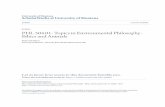 PHL 504.01: Topics in Environmental Philosophy - Ethics ...