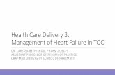 Health Care Delivery 3: Management of Heart Failure in TOC