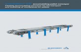 Flexible accumulating conveyor for the transport and ...