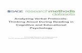 Analyzing Verbal Protocols: Thinking Aloud During Reading ...