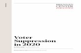 Voter Suppression in 2020