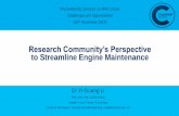 Research Community’s Perspective to Streamline Engine ...