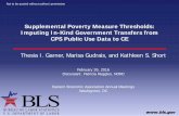 Supplemental Poverty Measure Thresholds: Imputing In-Kind ...