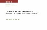 Journal of business, society and government - BSG Consortium
